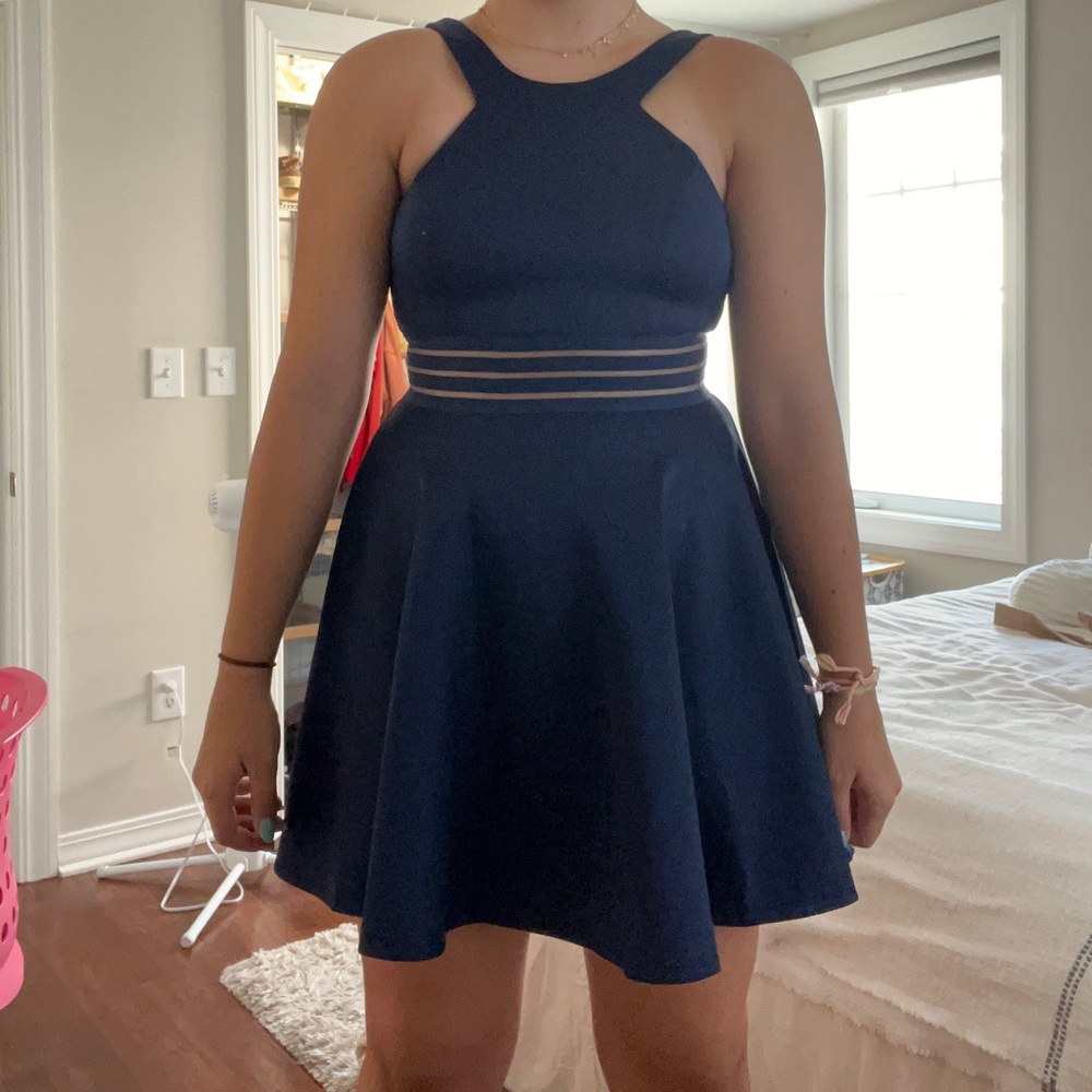 Navy Blue Short Dress- Size 5